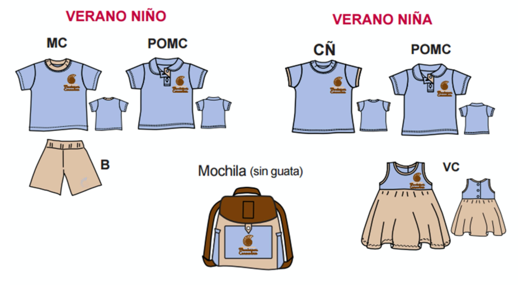 Uniformes De Colegio Montessori Caracoliris 2020 Verano